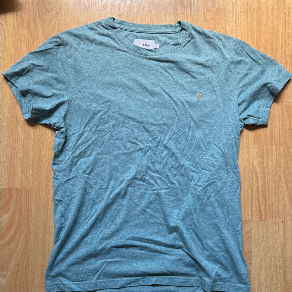 Farah Men's Teal Short Sleeve Tee